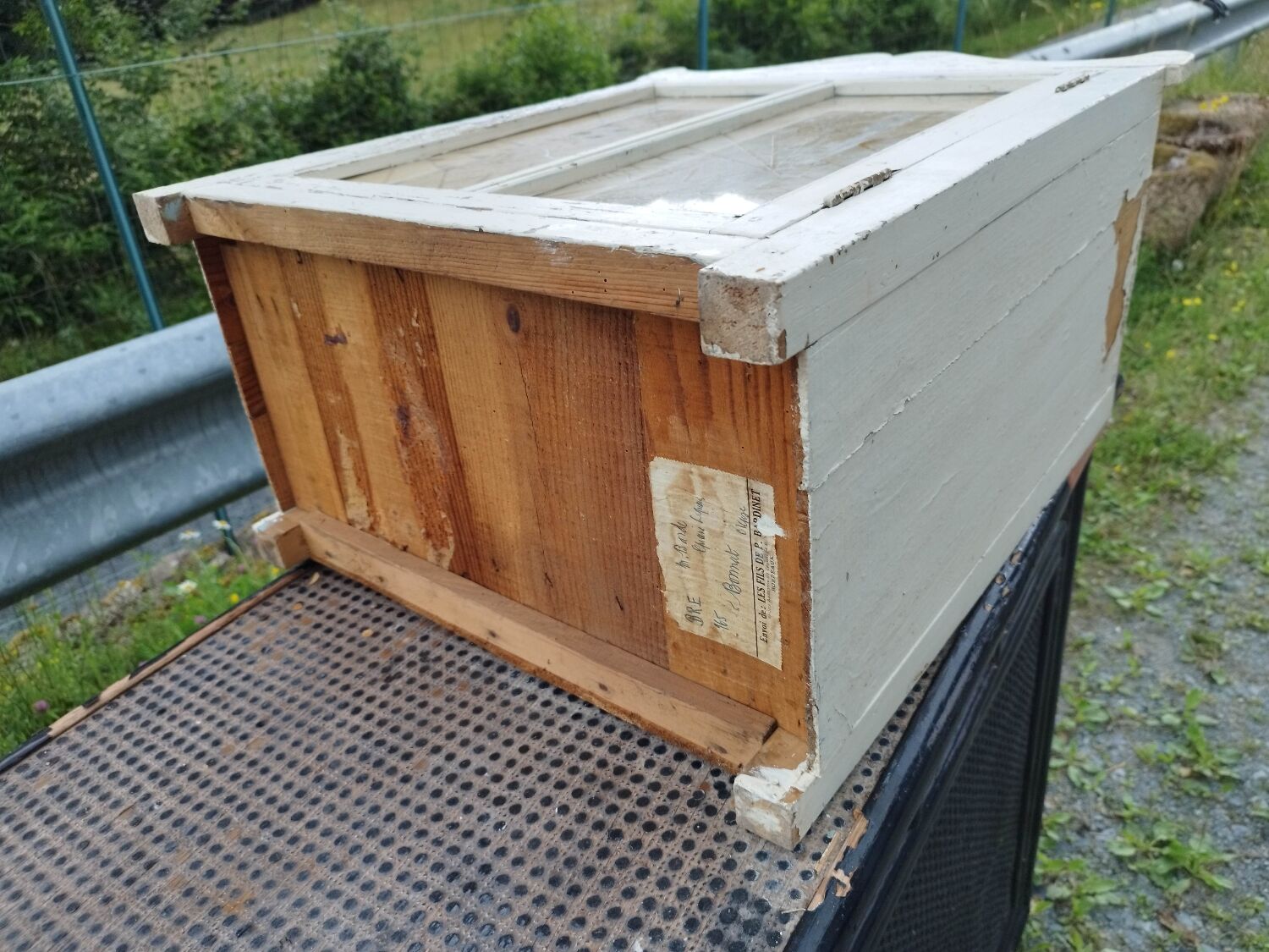 Old glass cabinet pharmacy cabinet