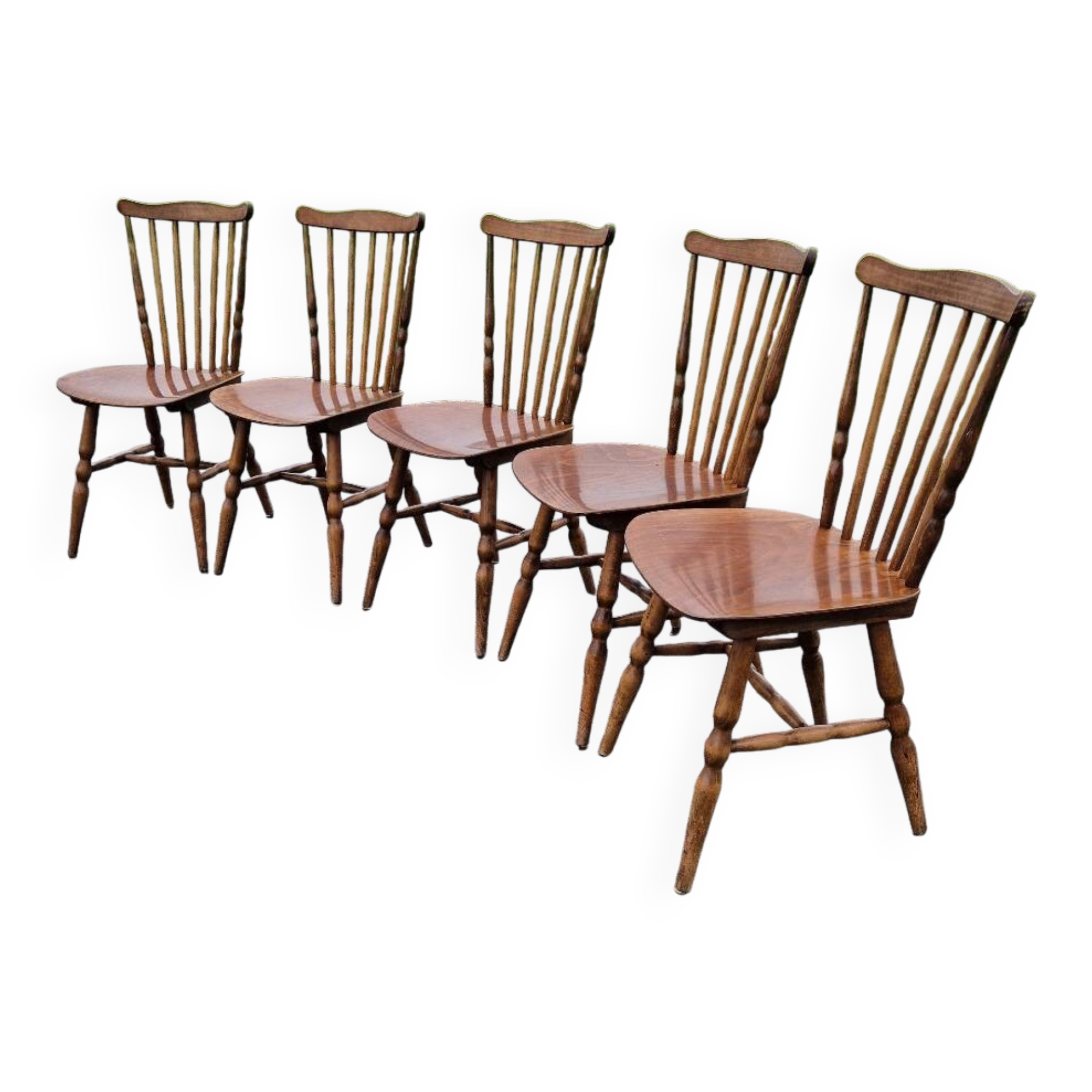 Set of 5 Baumann bistro chairs model Tacoma.