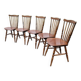 Set of 5 Baumann bistro chairs model Tacoma.