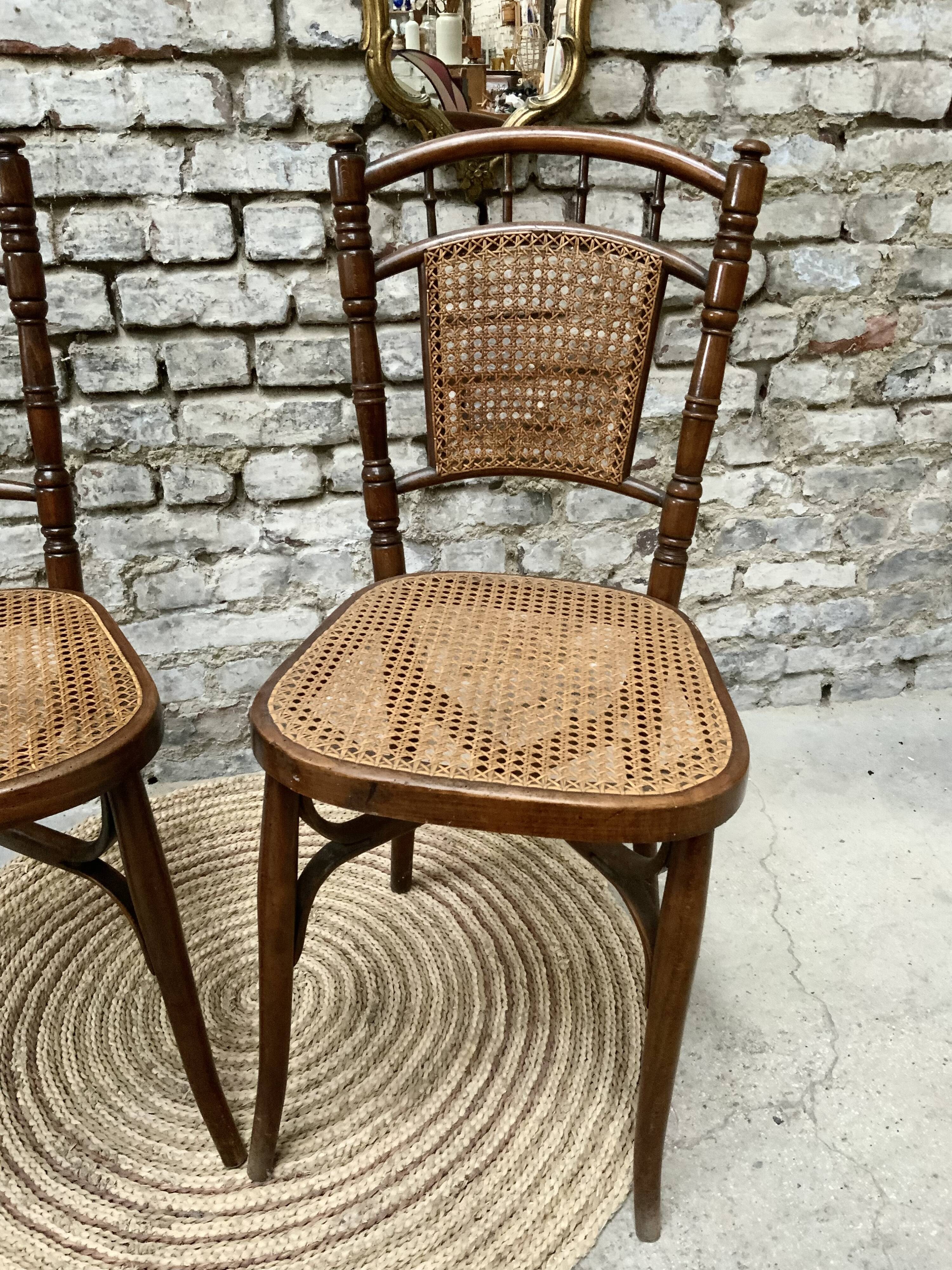Pair of bistro chairs