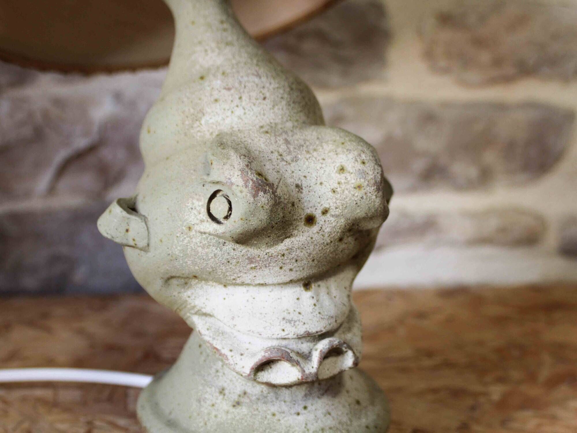 Stoneware lamp by Jean-Claude Séguin - Stoneware from Puisaye