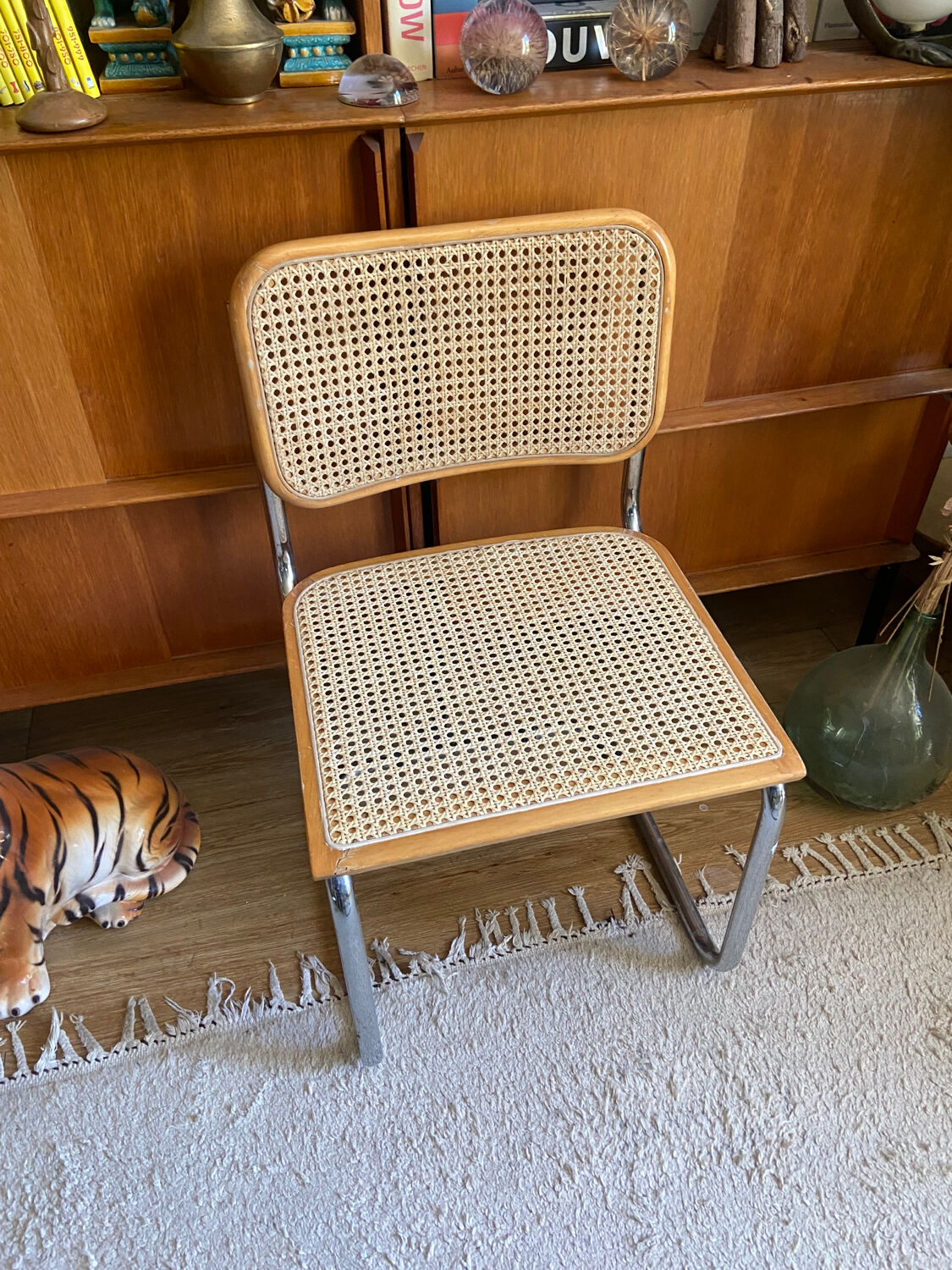 Chaise B32 en hêtre vintage