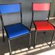 Series of 6 color school chairs