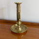 Antique brass push candle holder