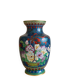 Large Asian cloisonné brass vase