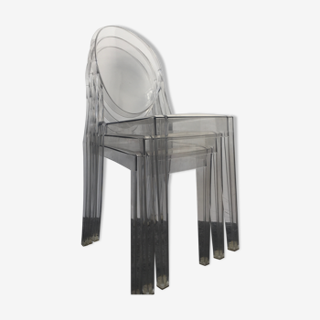 Lot de 3 chaises Kartell Ghost transparentes