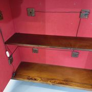 Bright brutalist bar furniture aranjou vintage from the 50s 60s in solid elm