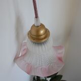 Frosted glass decoration - pink colours