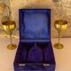 Pair of vintage brass tumblers