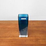 Mid-Century German Glass Block Vase by Ingrid Glas, Germany, 1960s