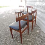 Set of 4 Hans Olsen Scandinavian chairs