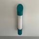 Simple cylindrical wall light in opal glass and turquoise metal, 1970s, Germany