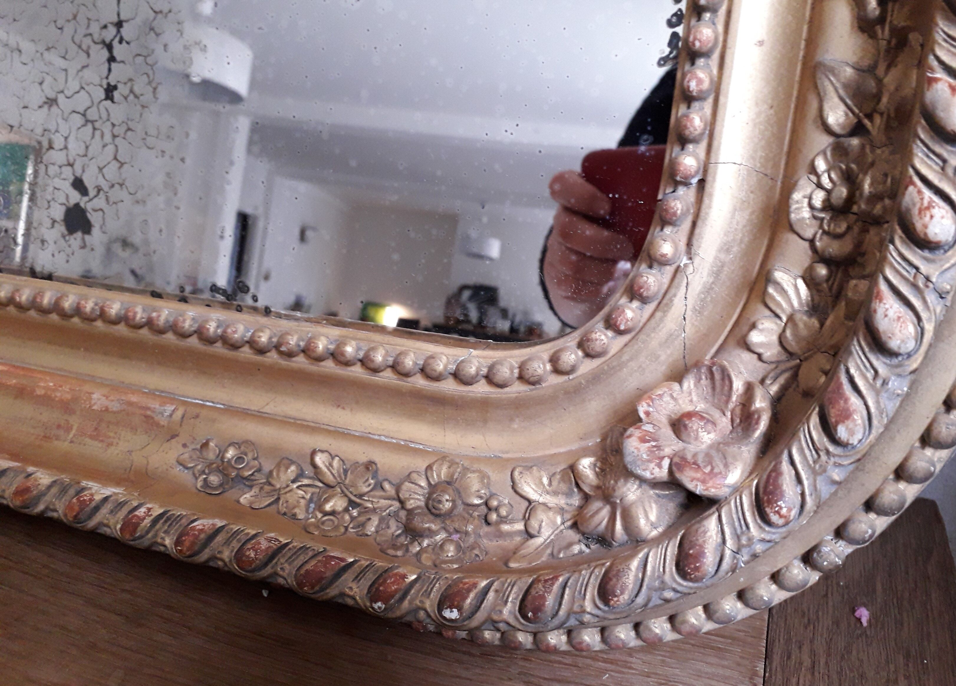 Ancient golden mirror