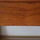 Scandinavian bedside table or wall console, oak and teak 1960