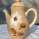 Vintage teapot white dogwood flower hand decoration