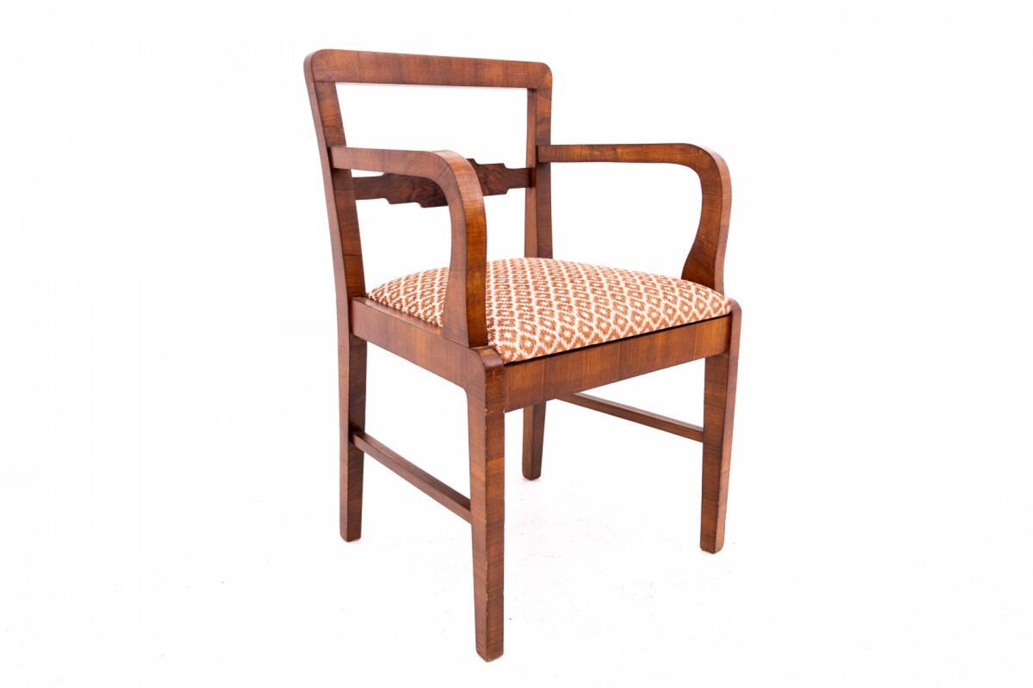 Pair of Art Deco armchairs from the 1940s, Poland.