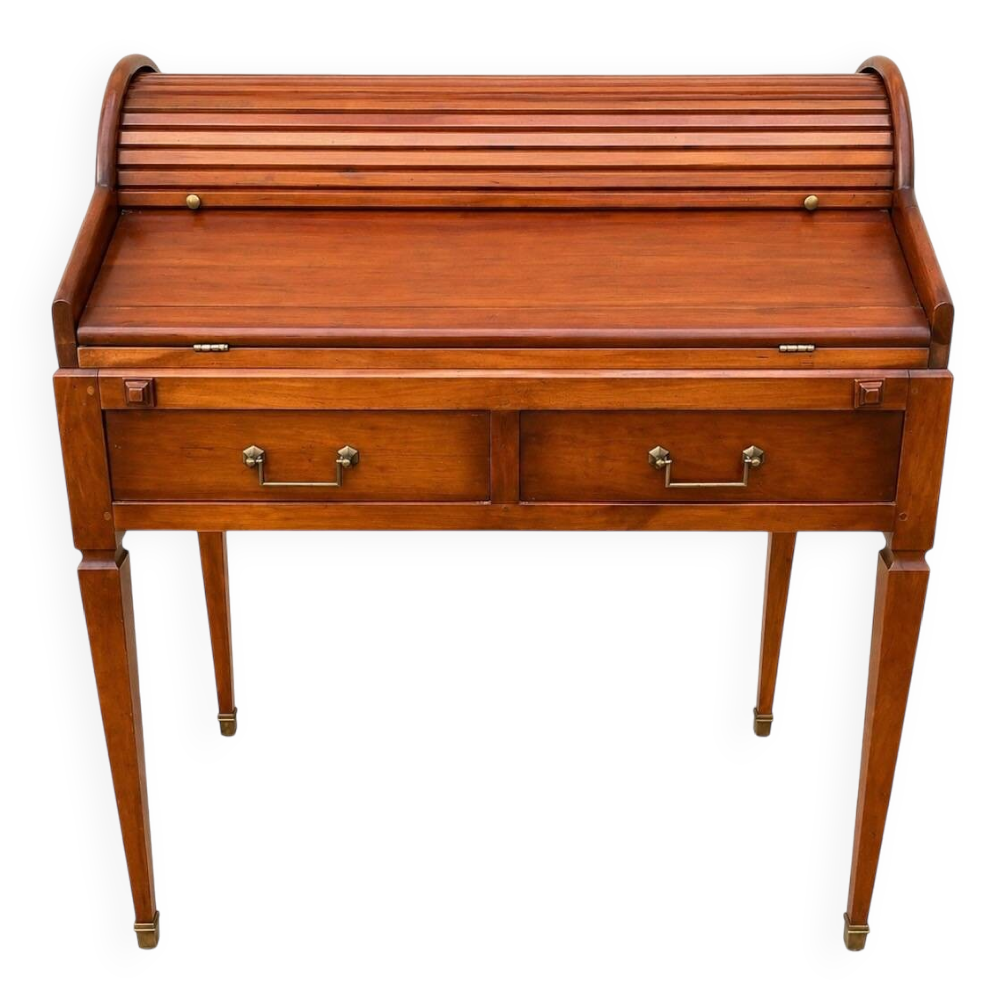 Bureau à cylindre Louis XVI en merisier