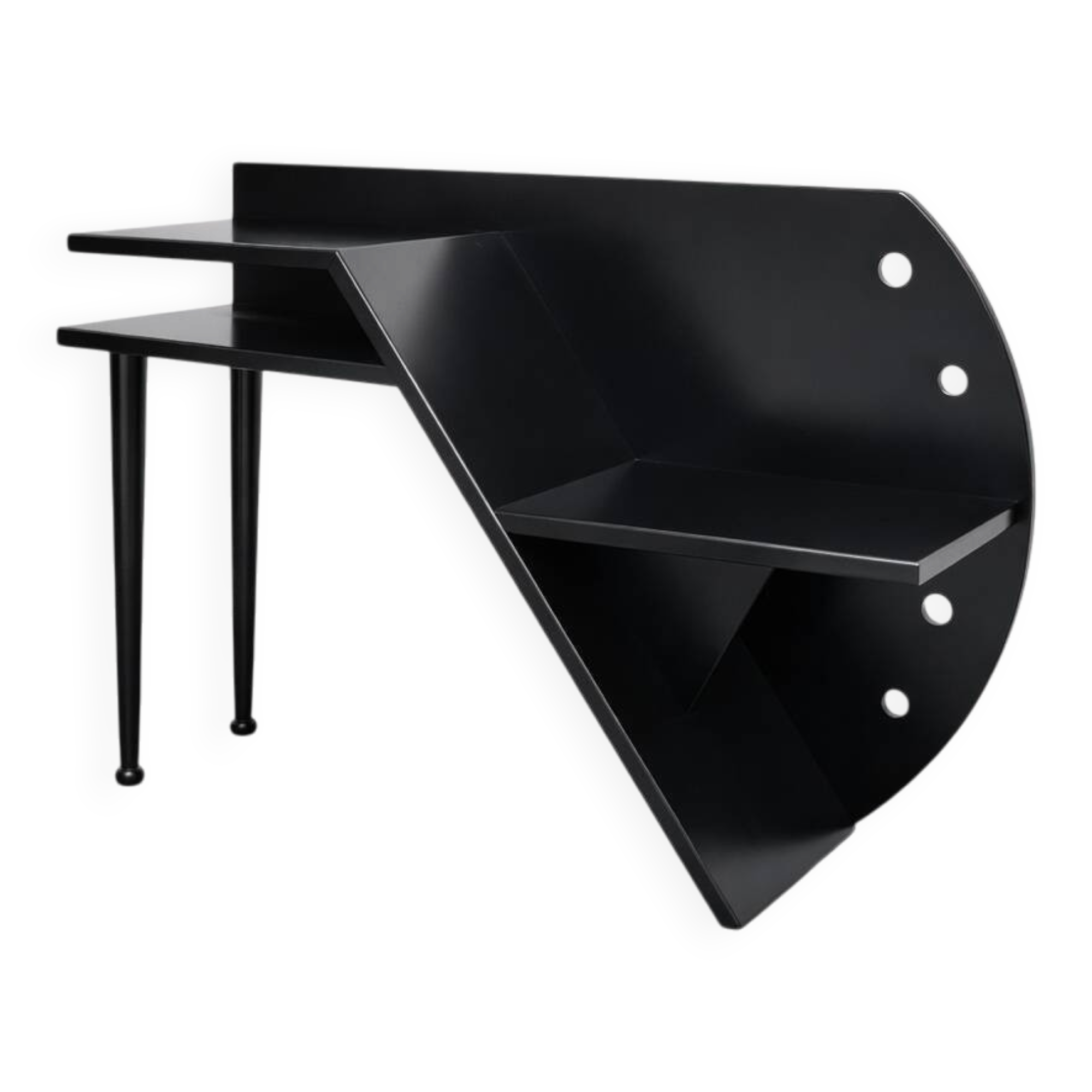 Paolo Pallucco Attr. Panchetta Con Tavolino E Portariviste Postmoderno