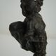 Silver bronze torch pair Paul Dubois
