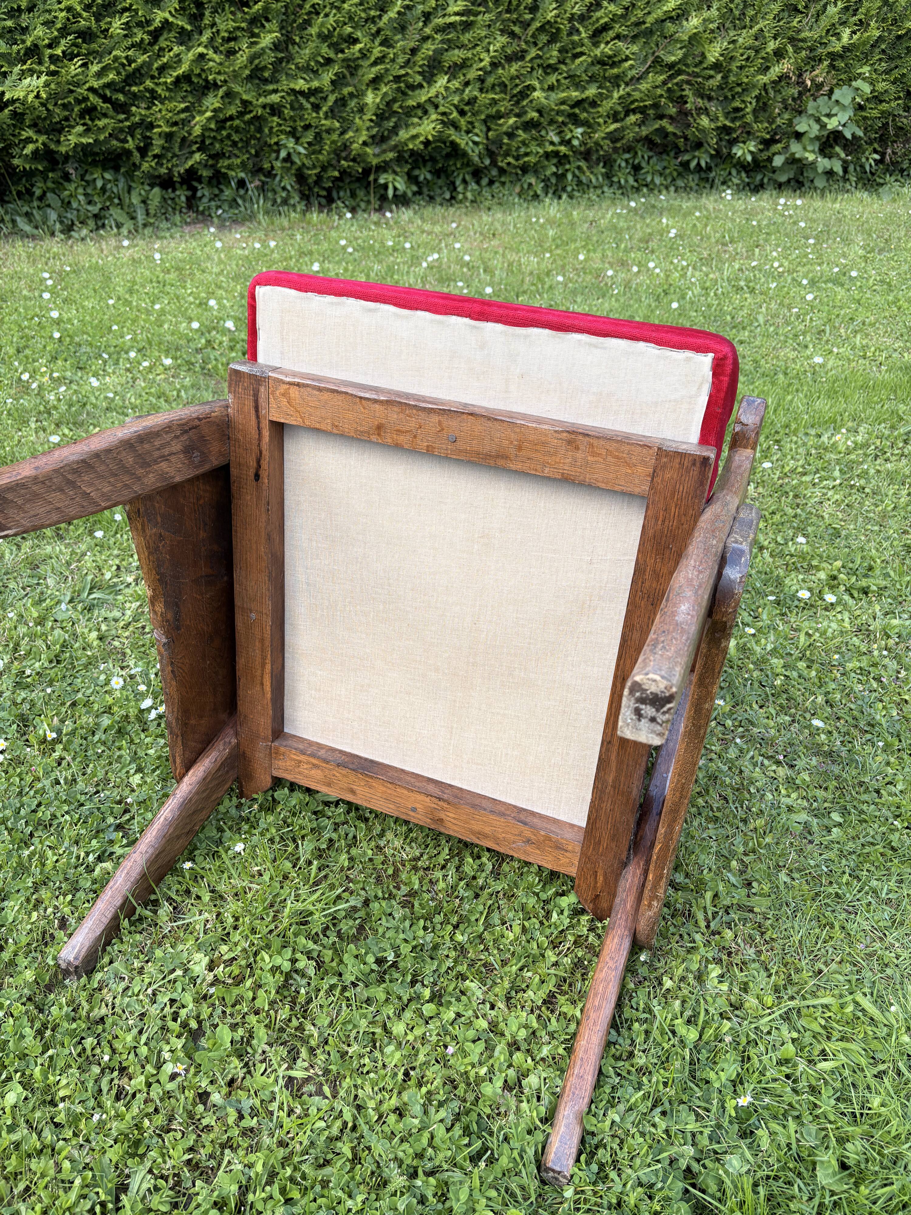 Oak armchair, unique piece