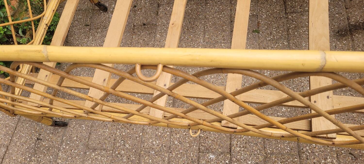 60s rattan children's bed