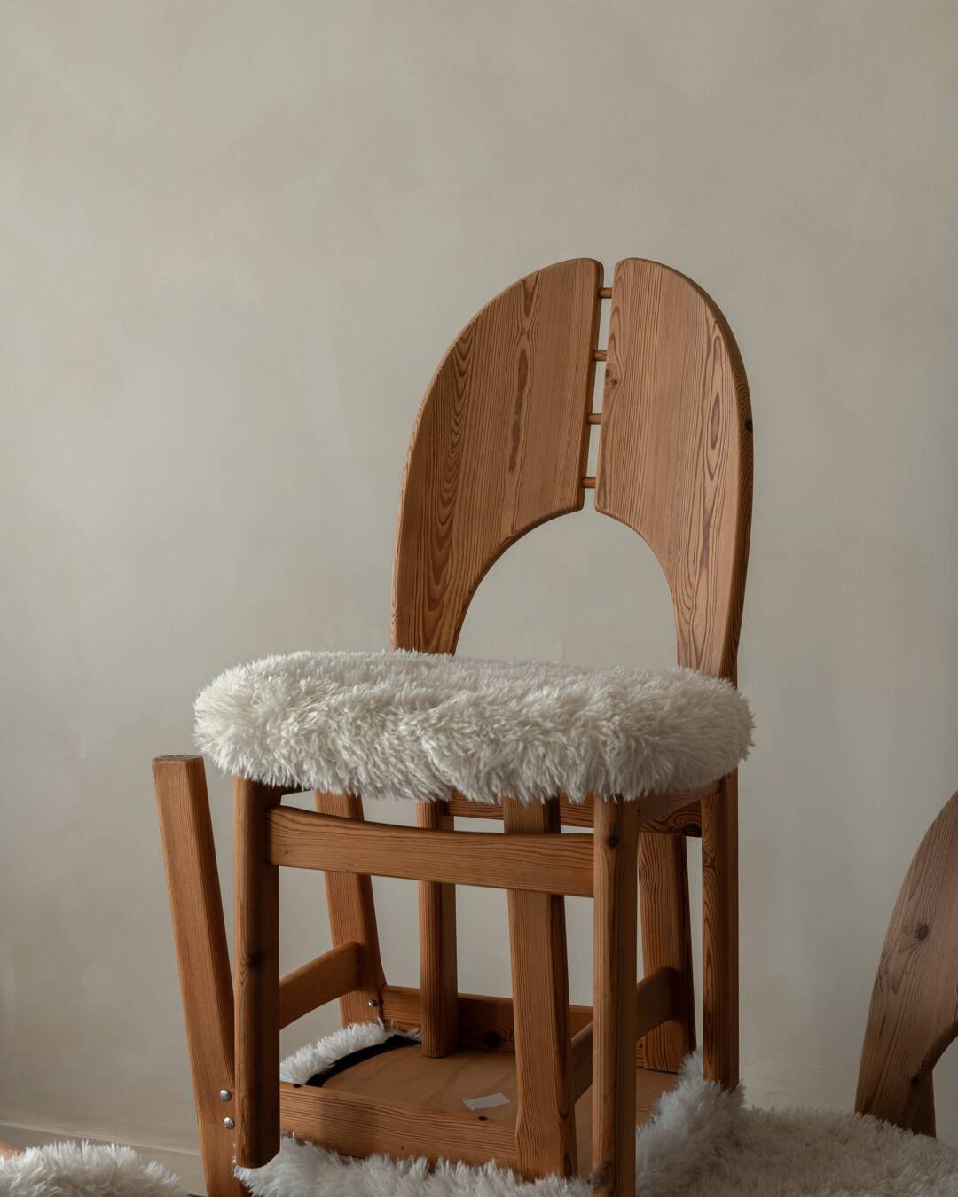 Vintage Danish Pine Dining Chairs | Set of 4 | Niels Koefoed Style