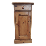 Old bedside table in old pine