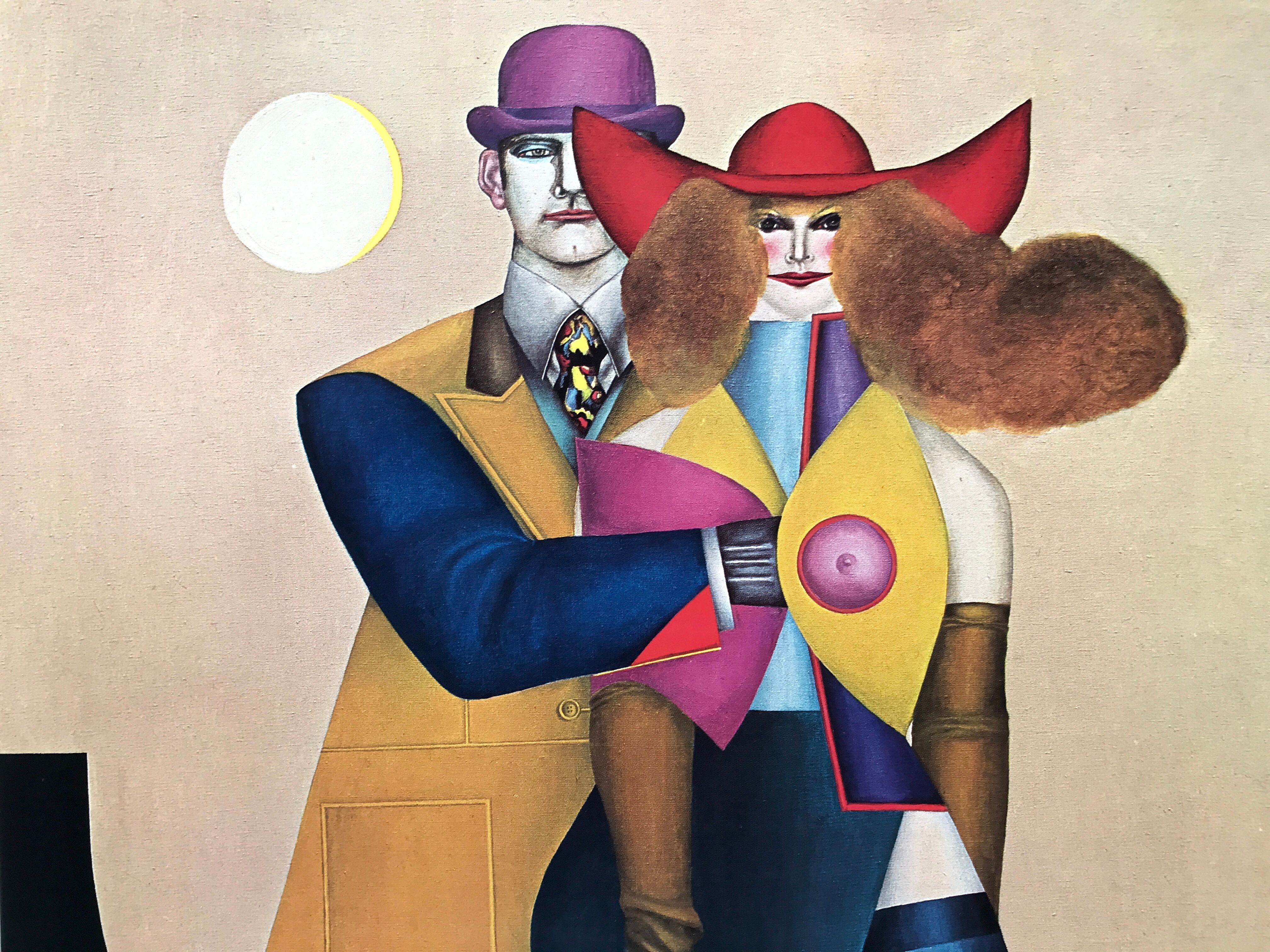 Original exhibition poster by Richard Lindner, Galeria Maeght, Barcelona, 1980
