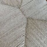 Retro rattan chair with cord
