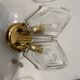 Brass Glass Sconces Set of 2 1970’s