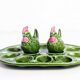 Salt and pepper earthenware egg set