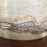 Vintage natural fibers lampshade