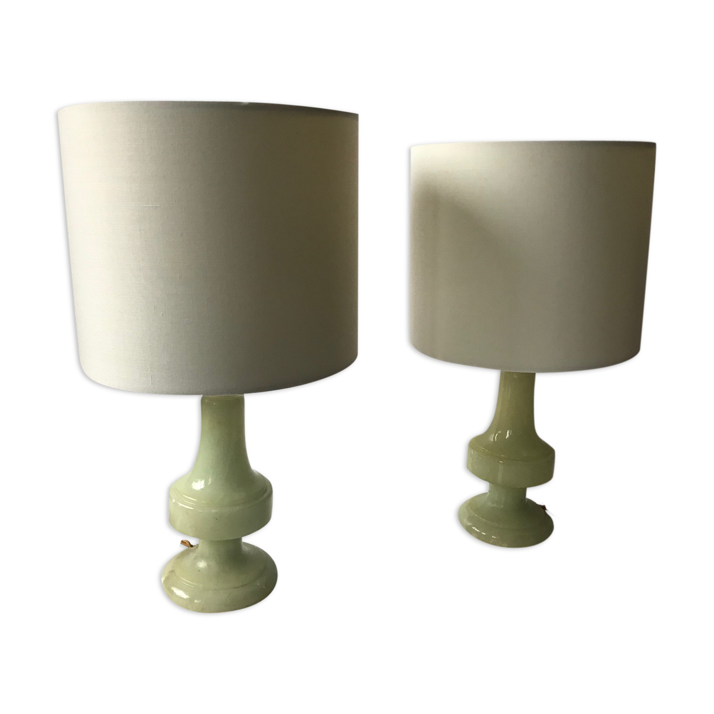 Pair of marble lamp
