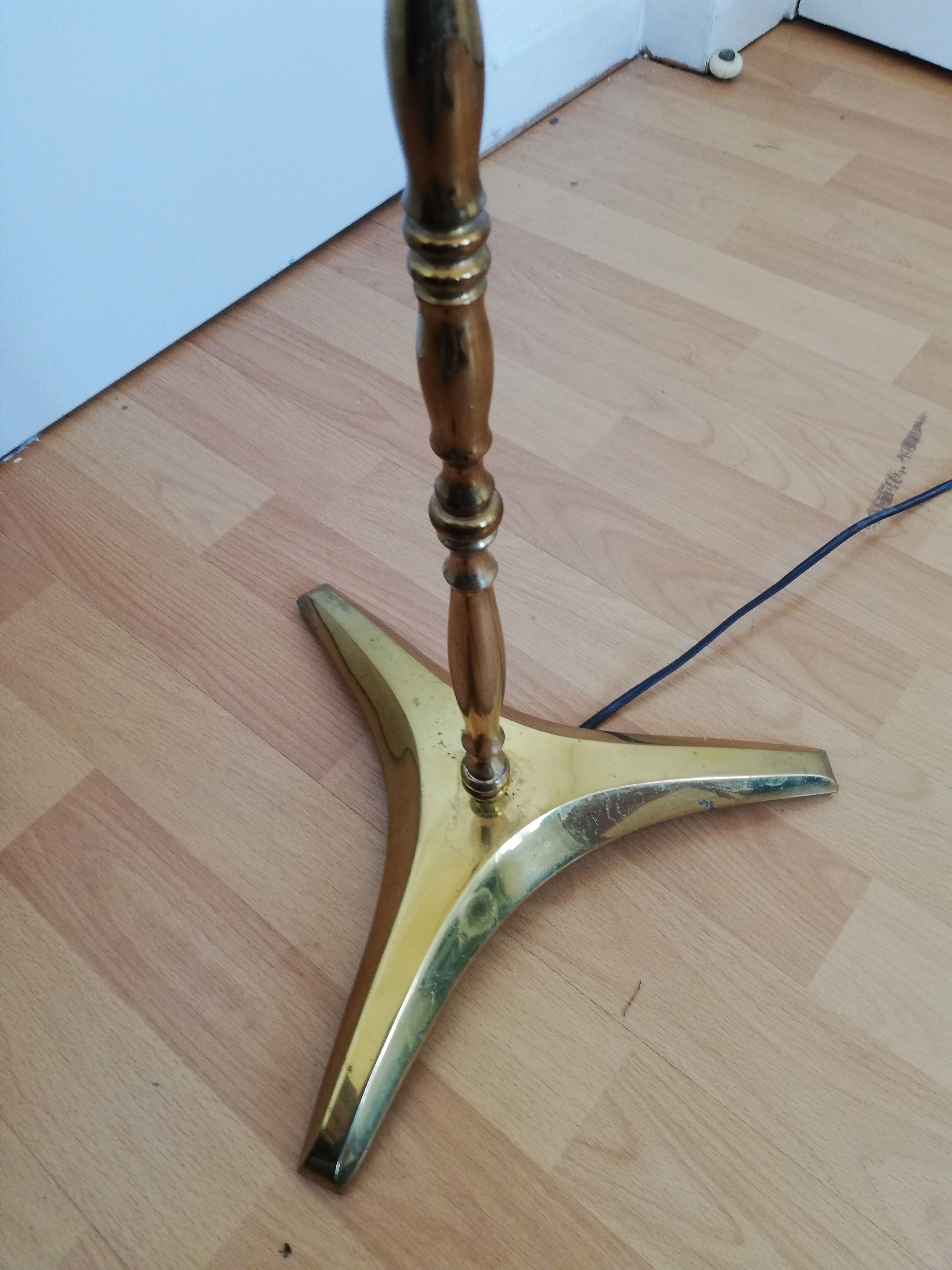 Lamp lamppost Golden Tripod way modernist bamboo