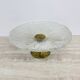Mid-century design centrepiece crystal and brass bowl, 1960s