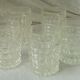 5 glass cups diamond tip effect 70s