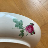 Bonbonnière / Gien earthenware box with pink motif