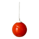 Hanging lamp ball in opaline orange 70s