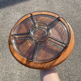 Vintage cocktail platter 1960 lazy susan Digsmed scandinavian