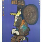 Maurice Esteve "Bank Street" Atelier Mourlot Ltd New York, 1967. Original exhibition poster