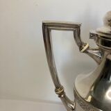 Ancienne verseuse balustre en métal argenté VMF début XXème