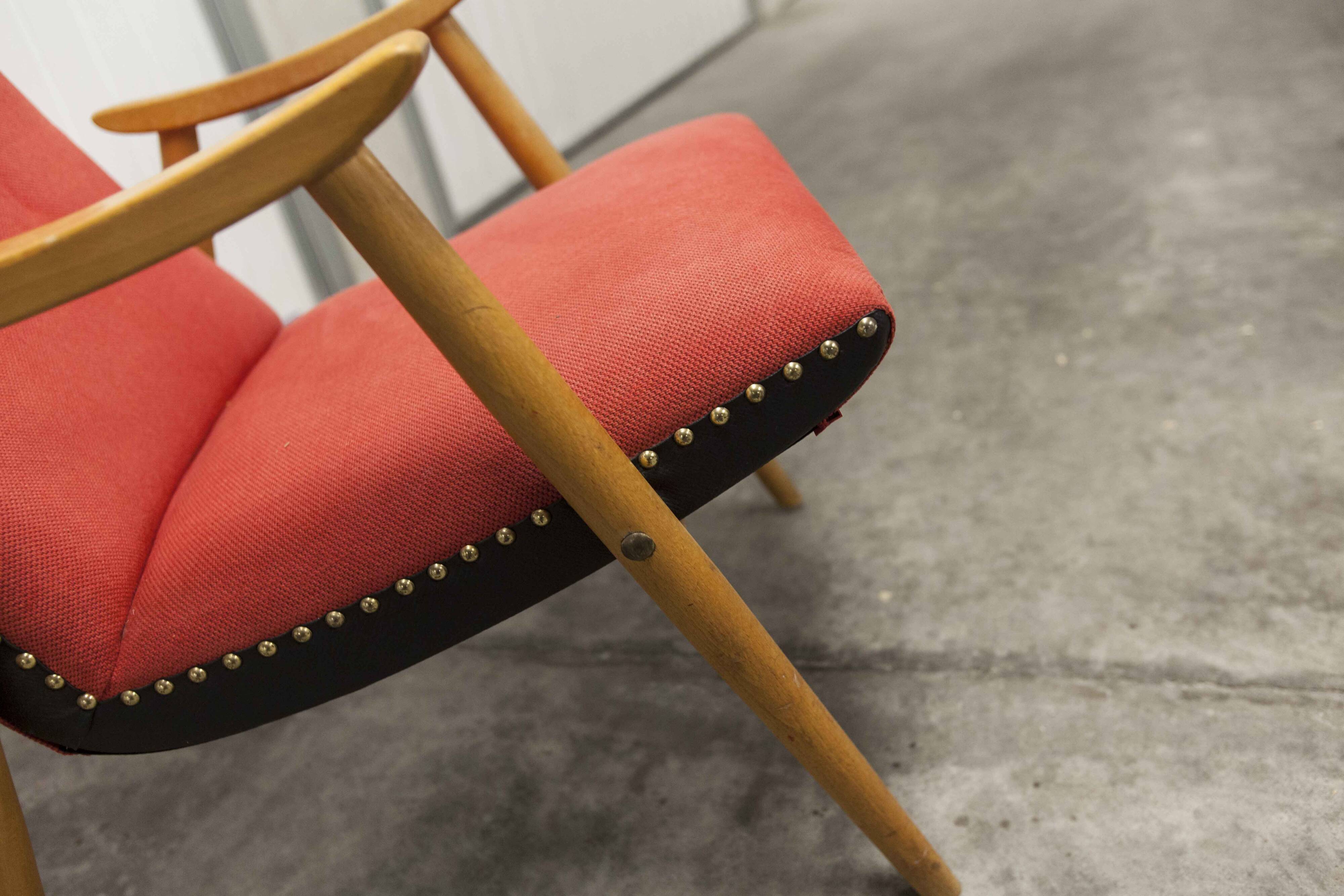 Scandinavian rockabilly armchair 1950s