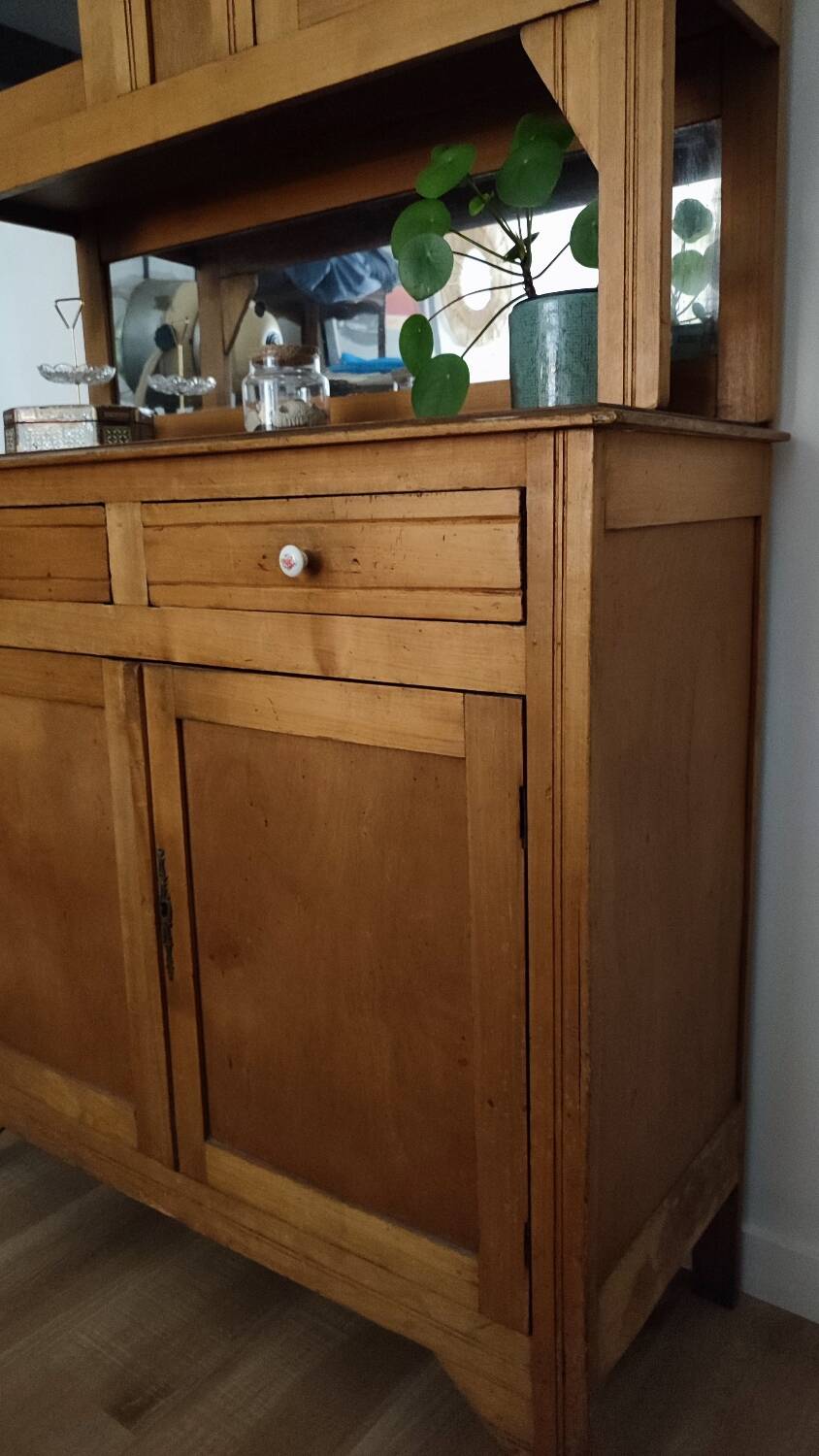 Vintage light wood sideboard