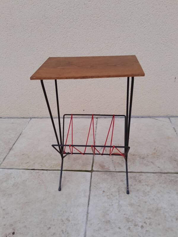 Table d appoint porte revue scoubidou vintage