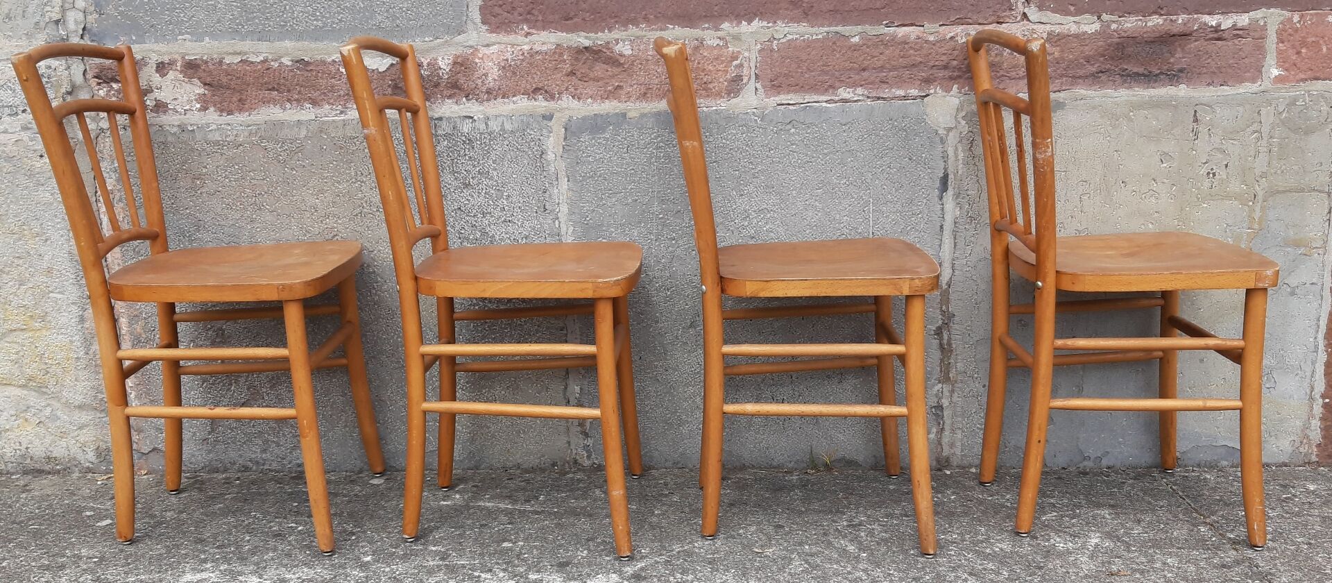 Chaises bistrot (Lot de 4 chaises)