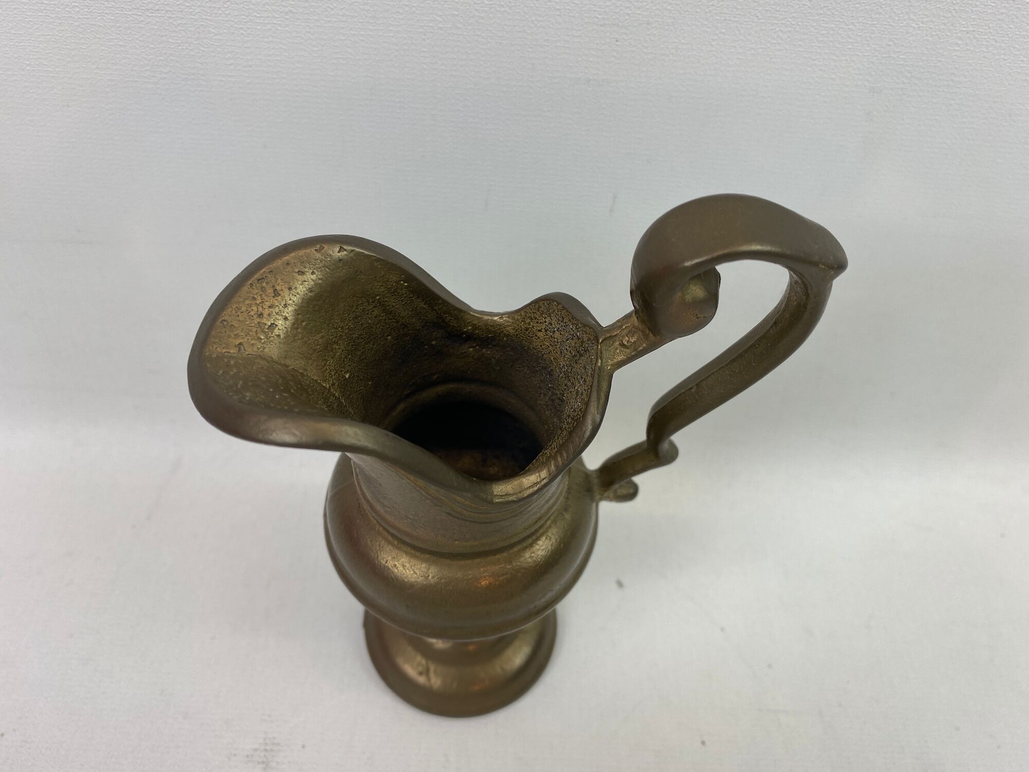 Massive brass miniature pitcher 14cm