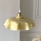 Vanilla opaline pendant light
