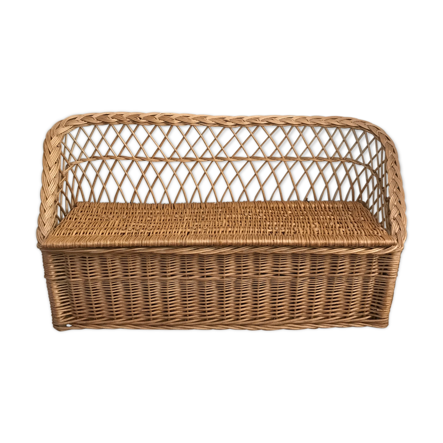 Rattan bench