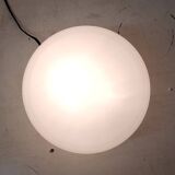 Ceiling light or wall lamp in Bauhaus style, cylindrical opaline globe - mid 20th century.