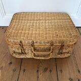 Large rattan suitcase 48 cm x 35 cm